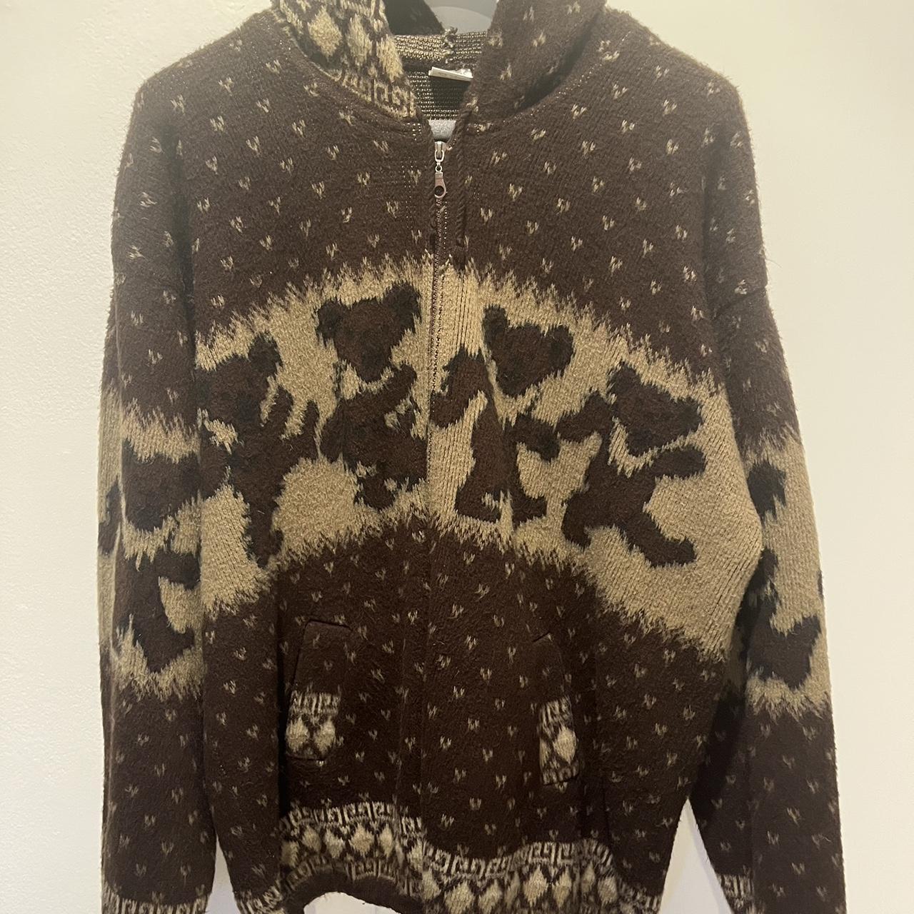 Grateful Dead Dancing Bears Hoodie - Brown