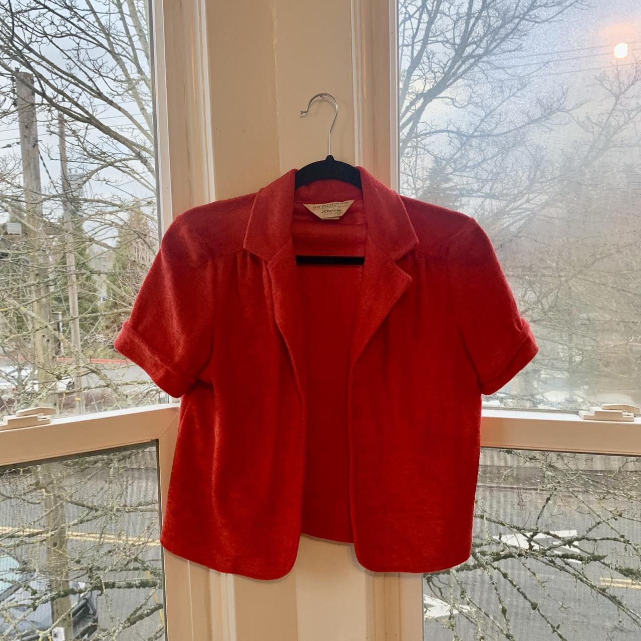 jcpenney red cardigan