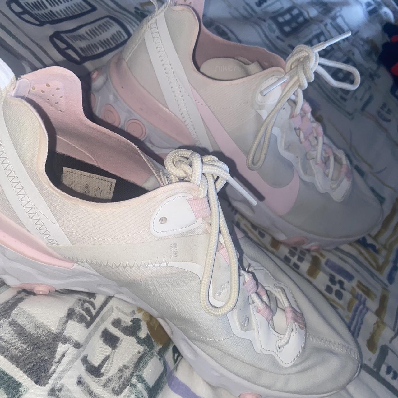 Nike pale pink sale react element 55 trainers