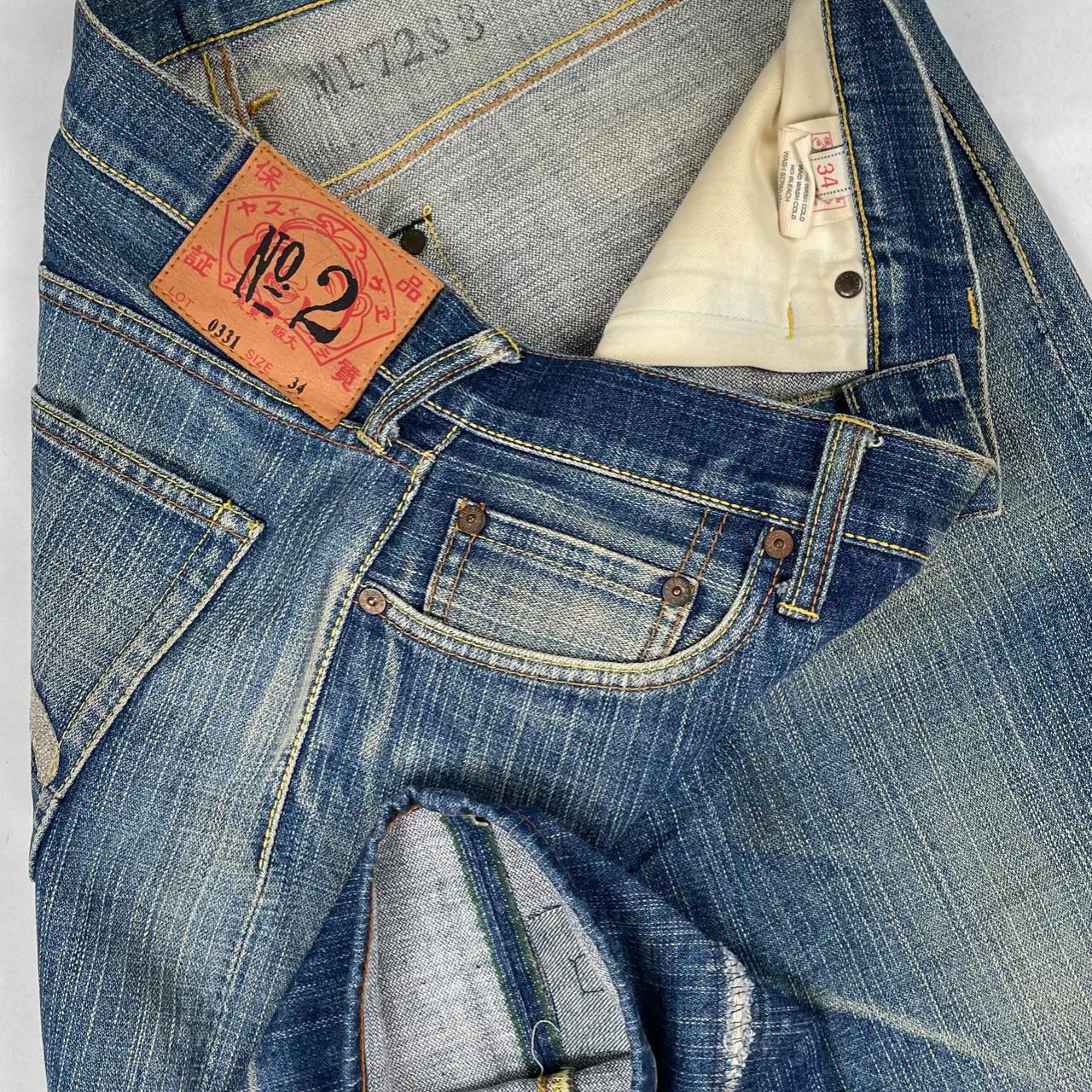 B-173 Authentic Vintage Evisu Jeans Japanese... - Depop