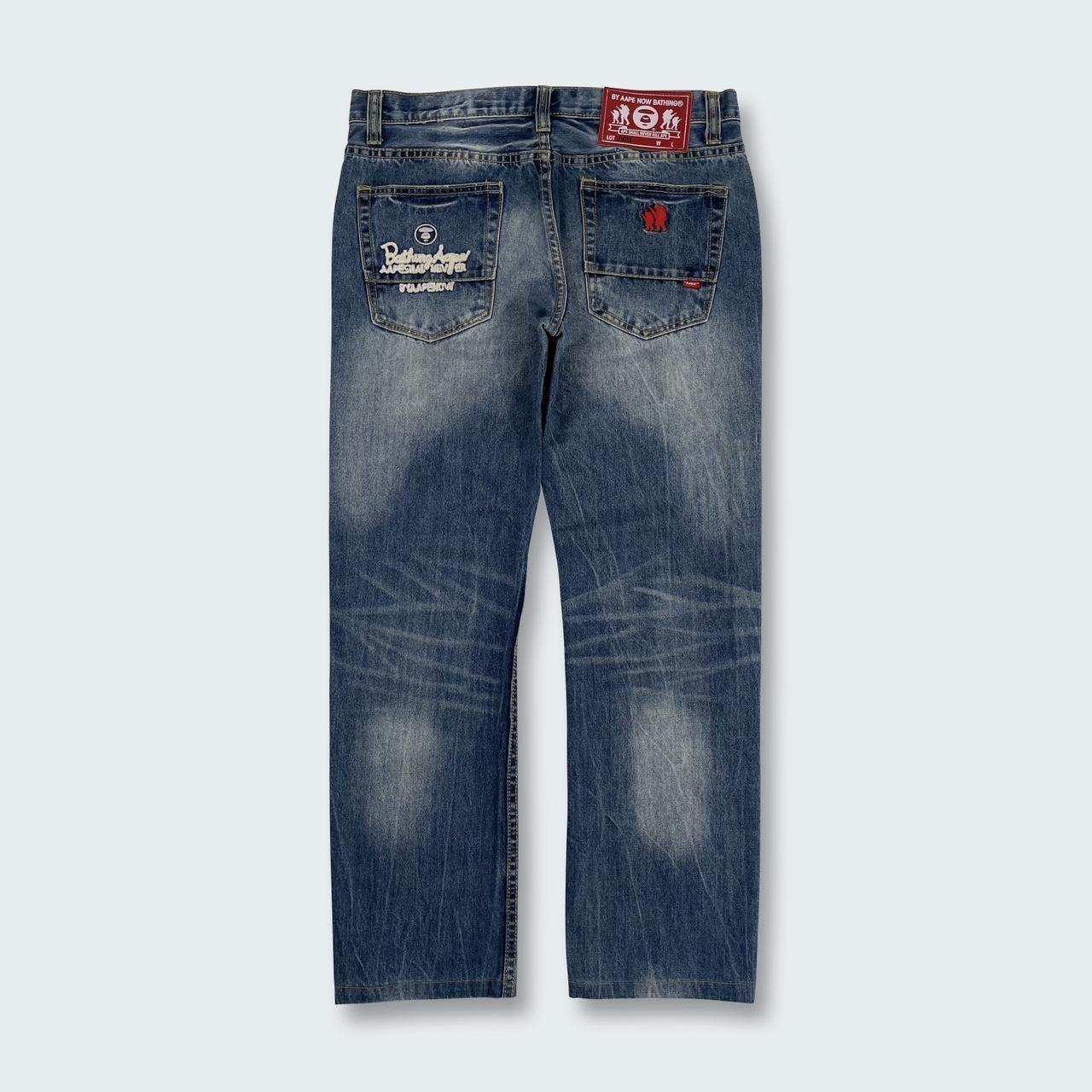 R-119 Authentic Vintage Aape Jeans Condition: •... - Depop