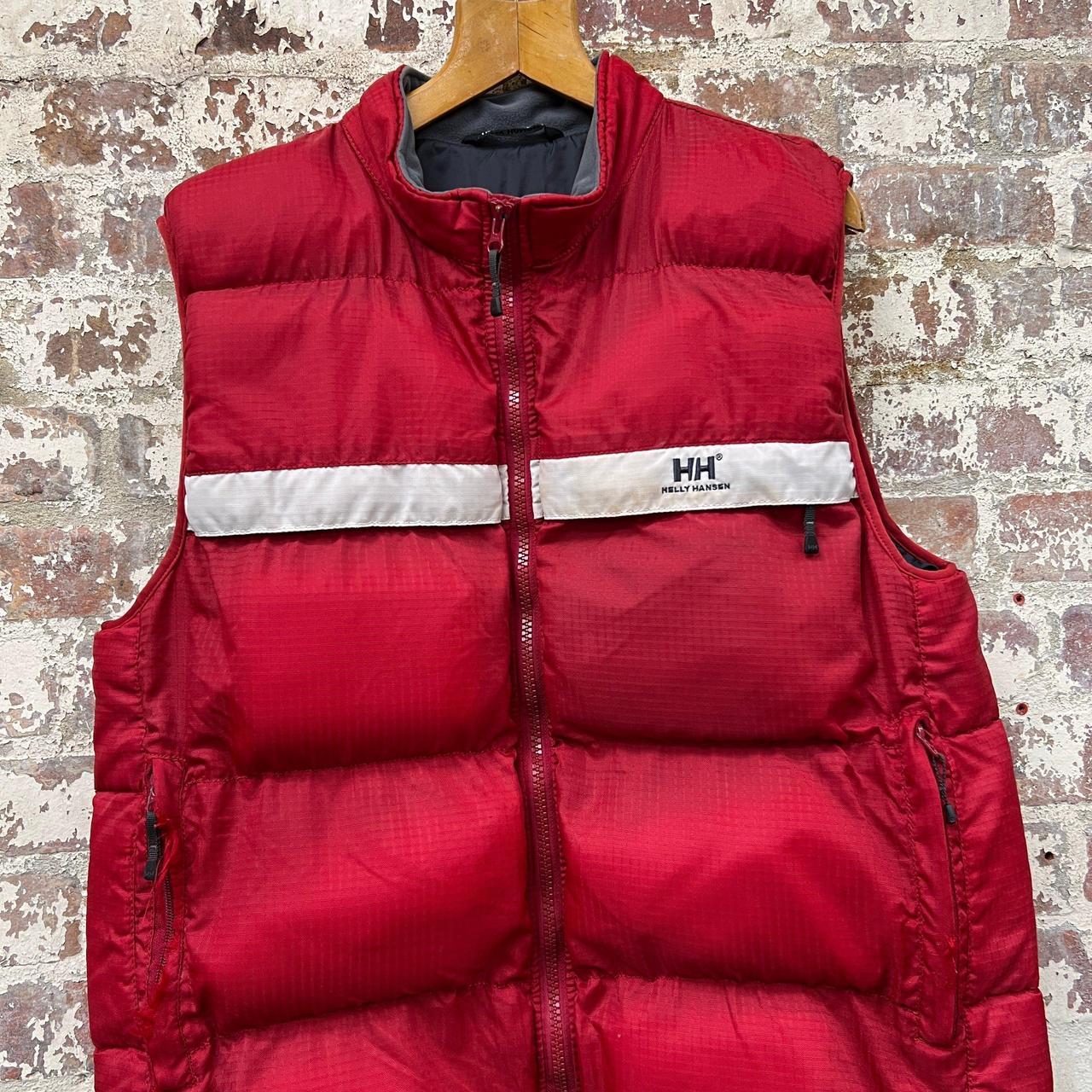 Vintage 1990s Red Helly Hansen Puffer Gilet... - Depop