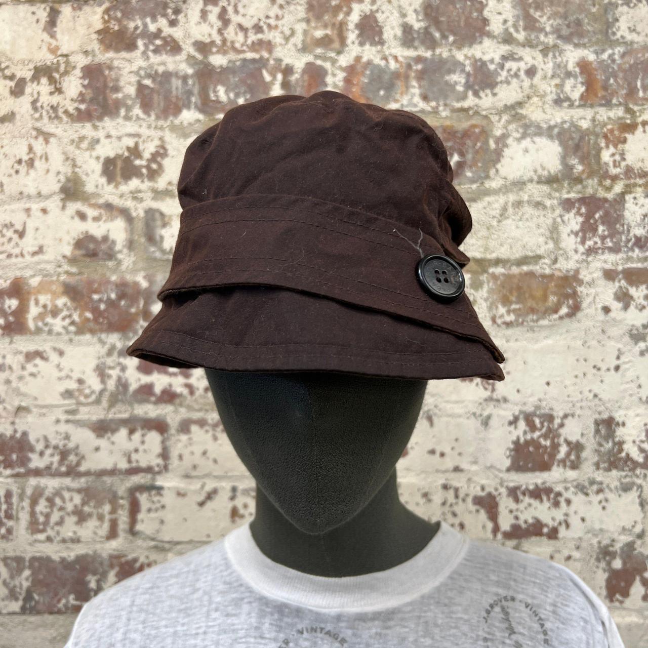 Barbour Bucket Hat Size Medium In Brown Women's Wax - Depop