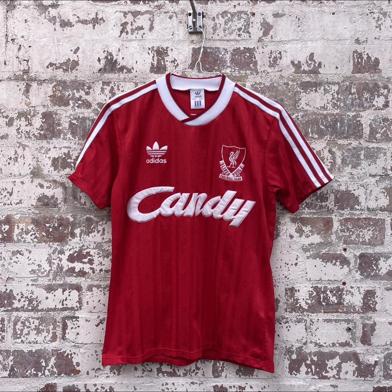 89-91 Liverpool Home Shirt Candy for Sale (Mint) - M