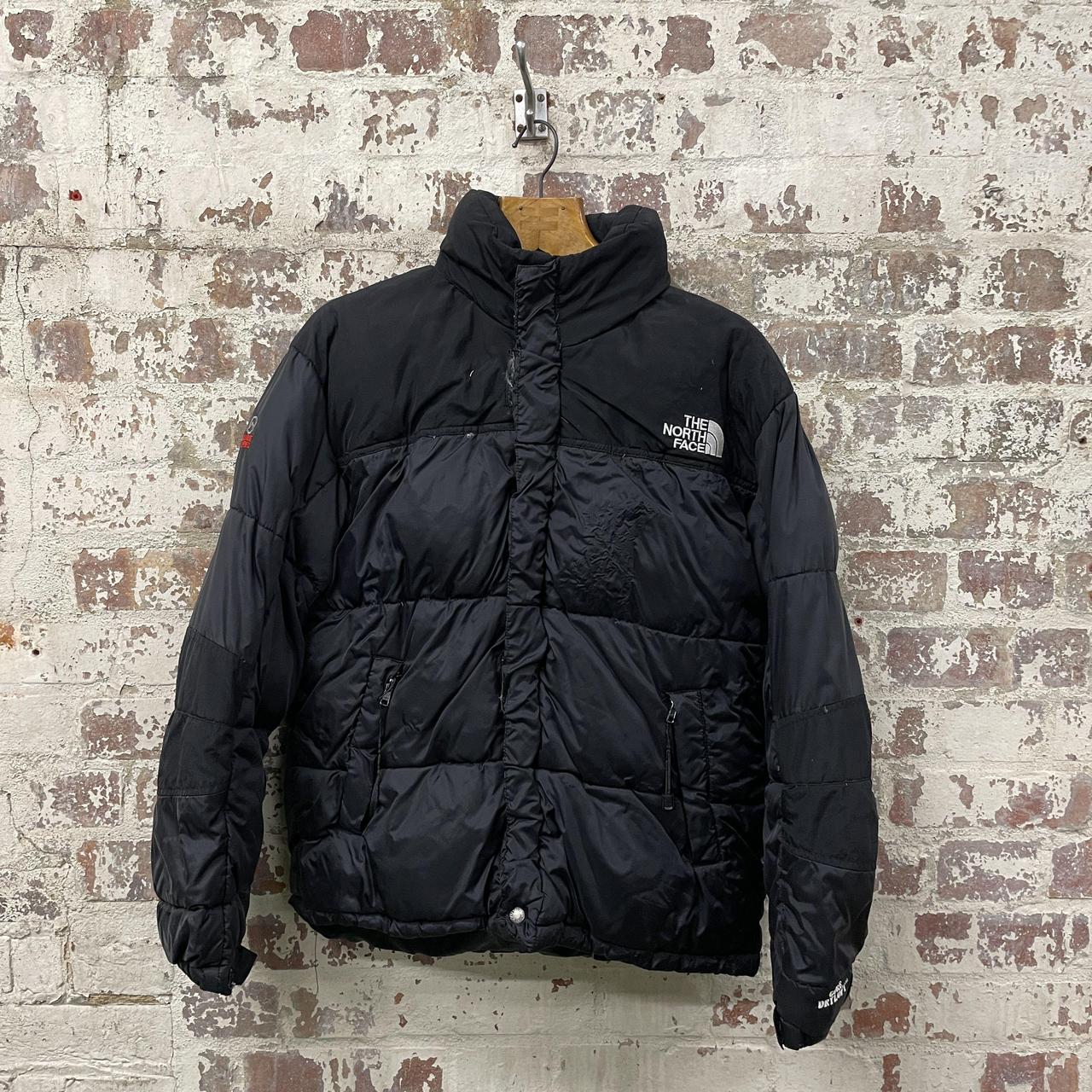 Vintage 1990s Black The North Face TNF Puffer Jacket... - Depop