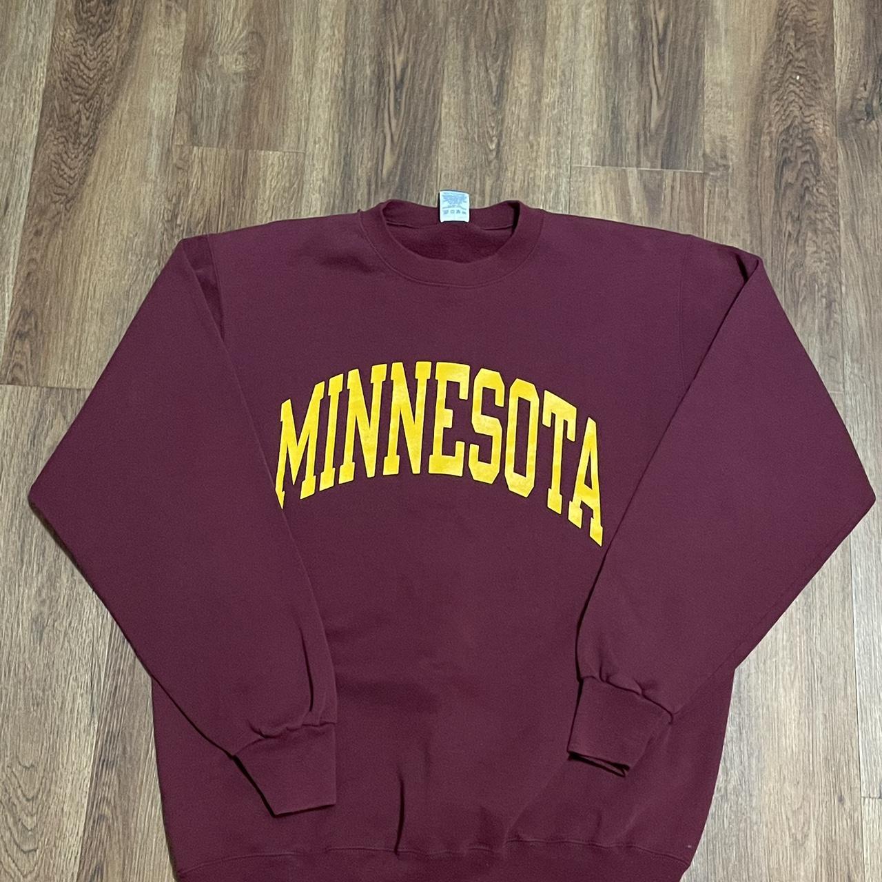 Vintage Champion University of Minnesota Crewneck... - Depop