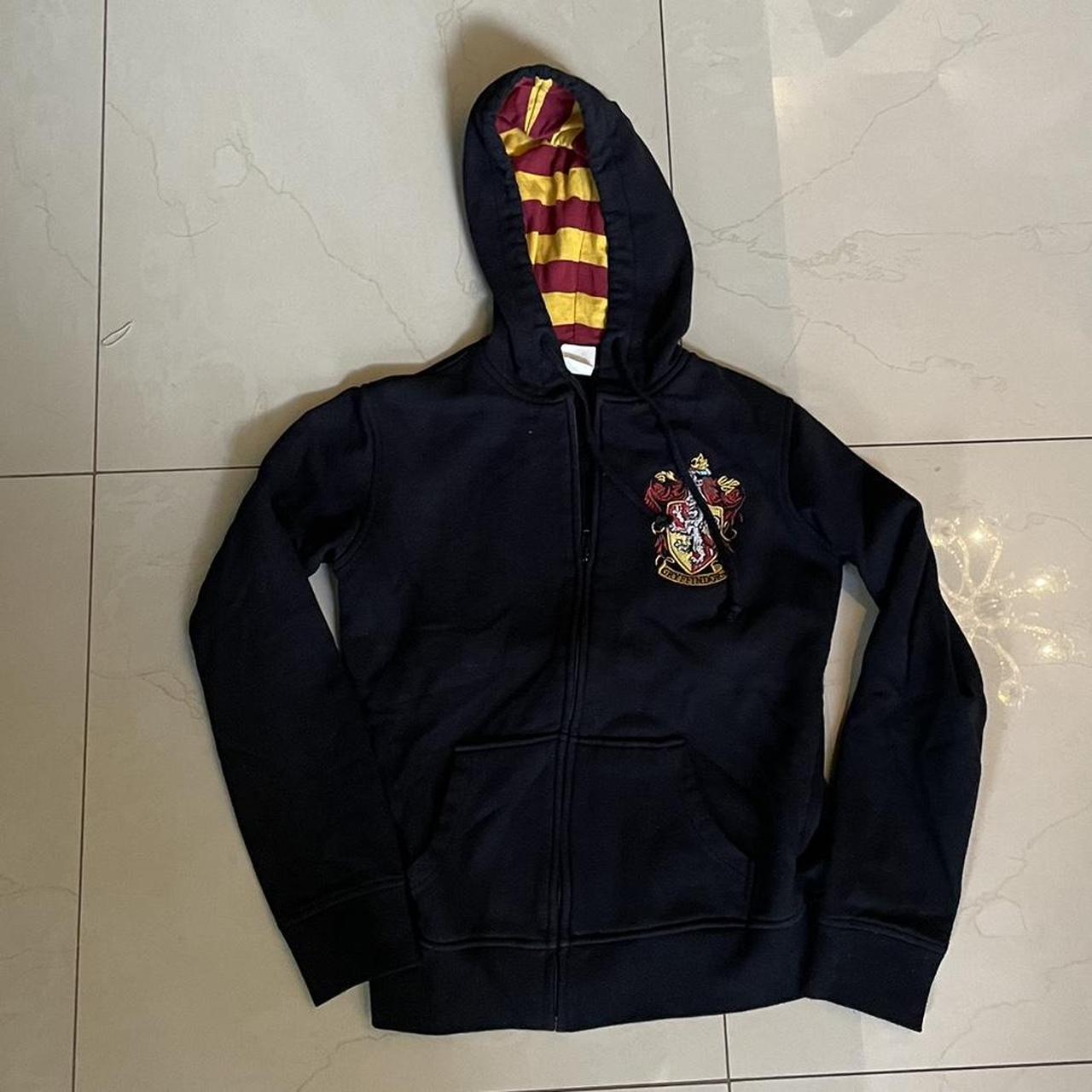 Harry Potter embroidered Gryffindor Hoodie size Small - Depop