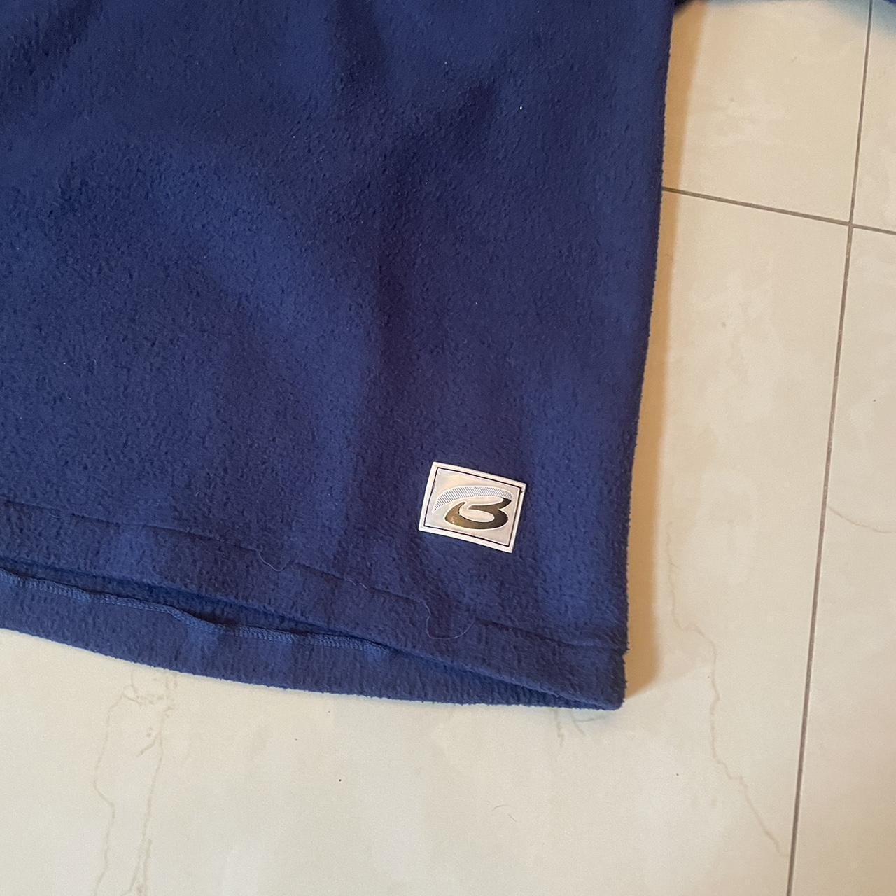 Vintage Bugle Boy Quarter Zip Fleece Jacket Navy... Depop