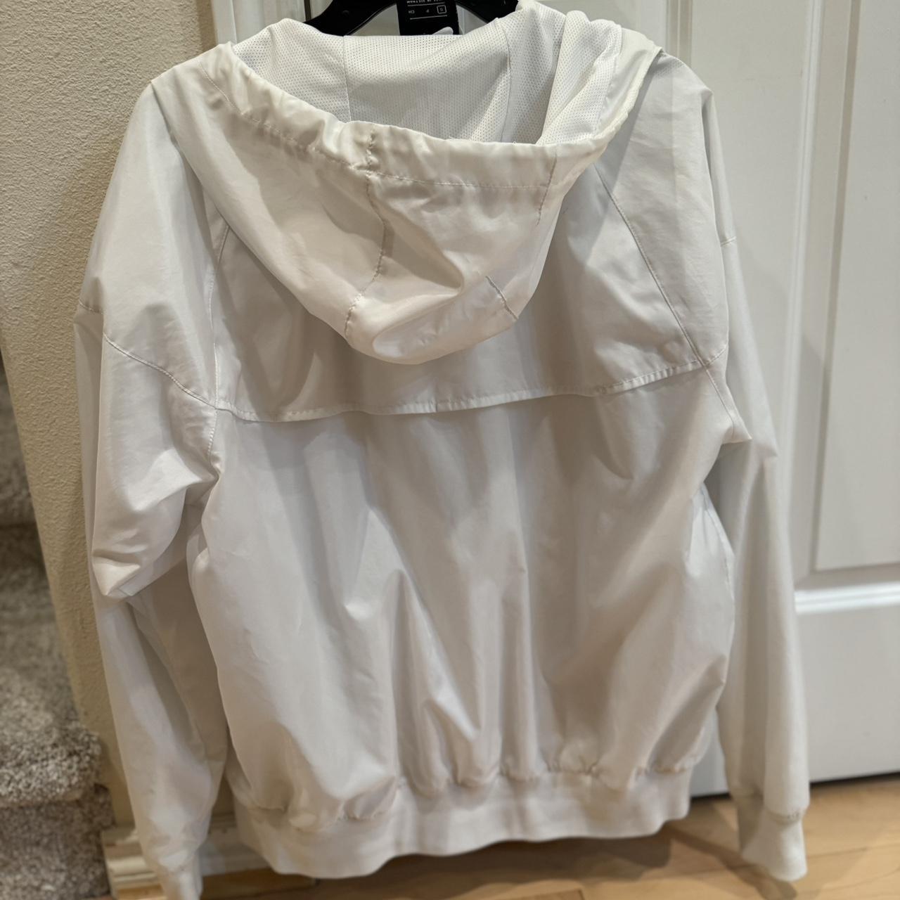 mens nike white windbreaker