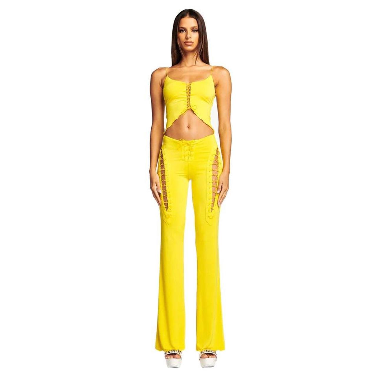 I.AM.GIA, Tops, Iamgia Neon Yellow Viral Bodysuit