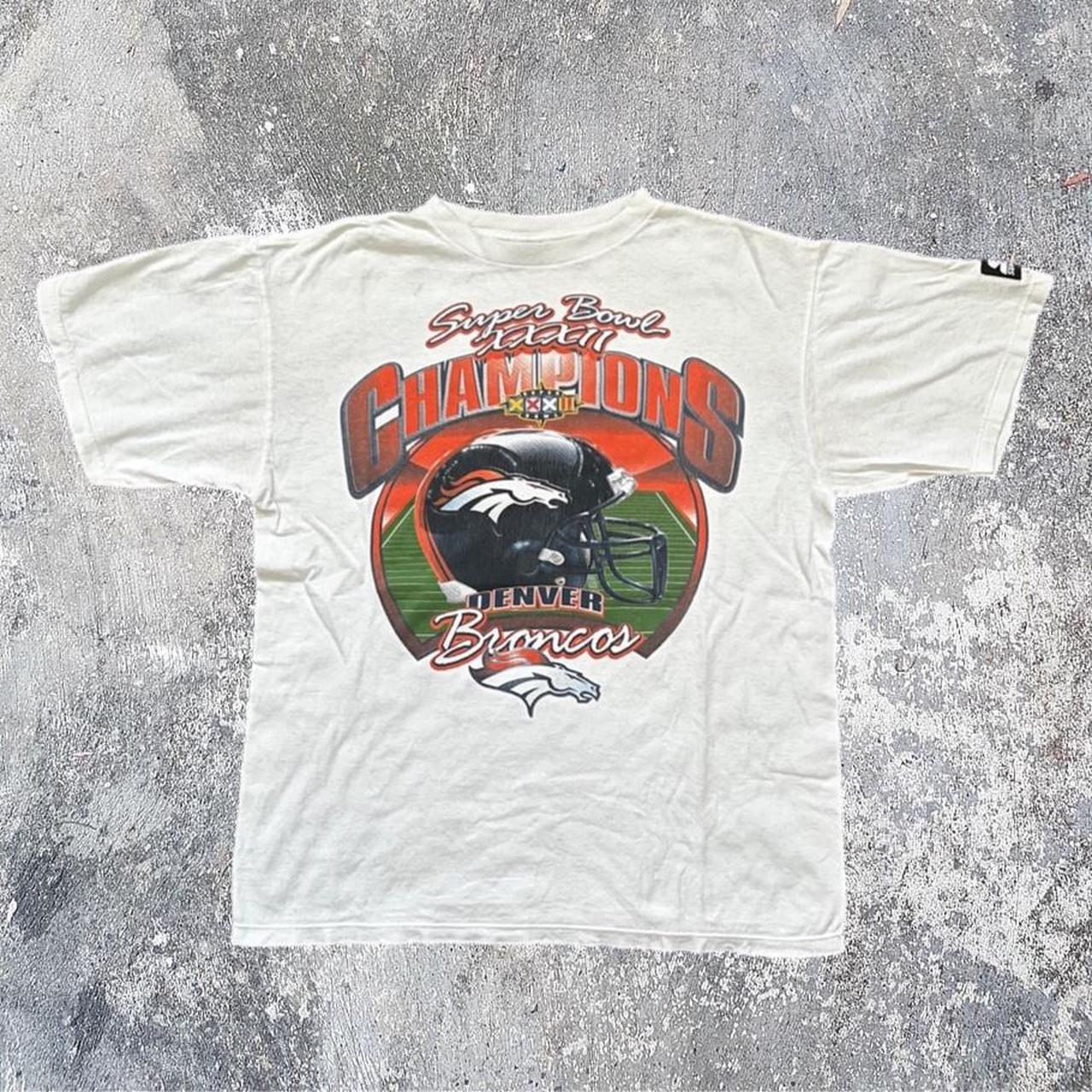 This Denver Broncos White NFL Licensed T-Shirt/Shirt - Depop