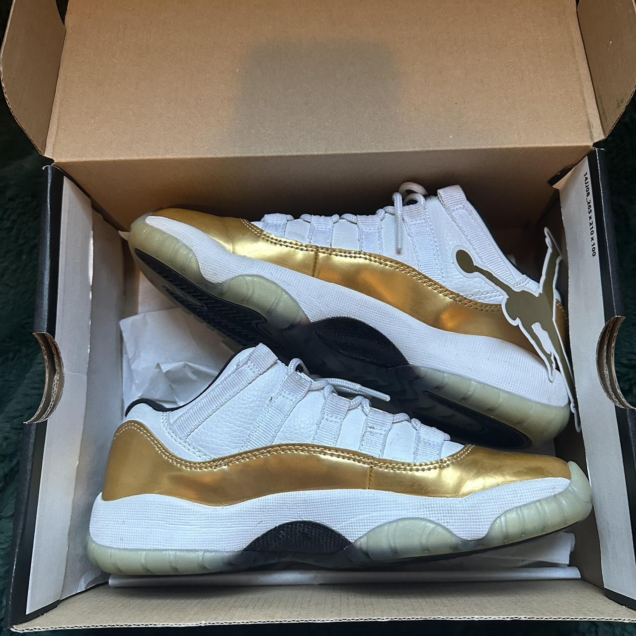 youth gold jordans