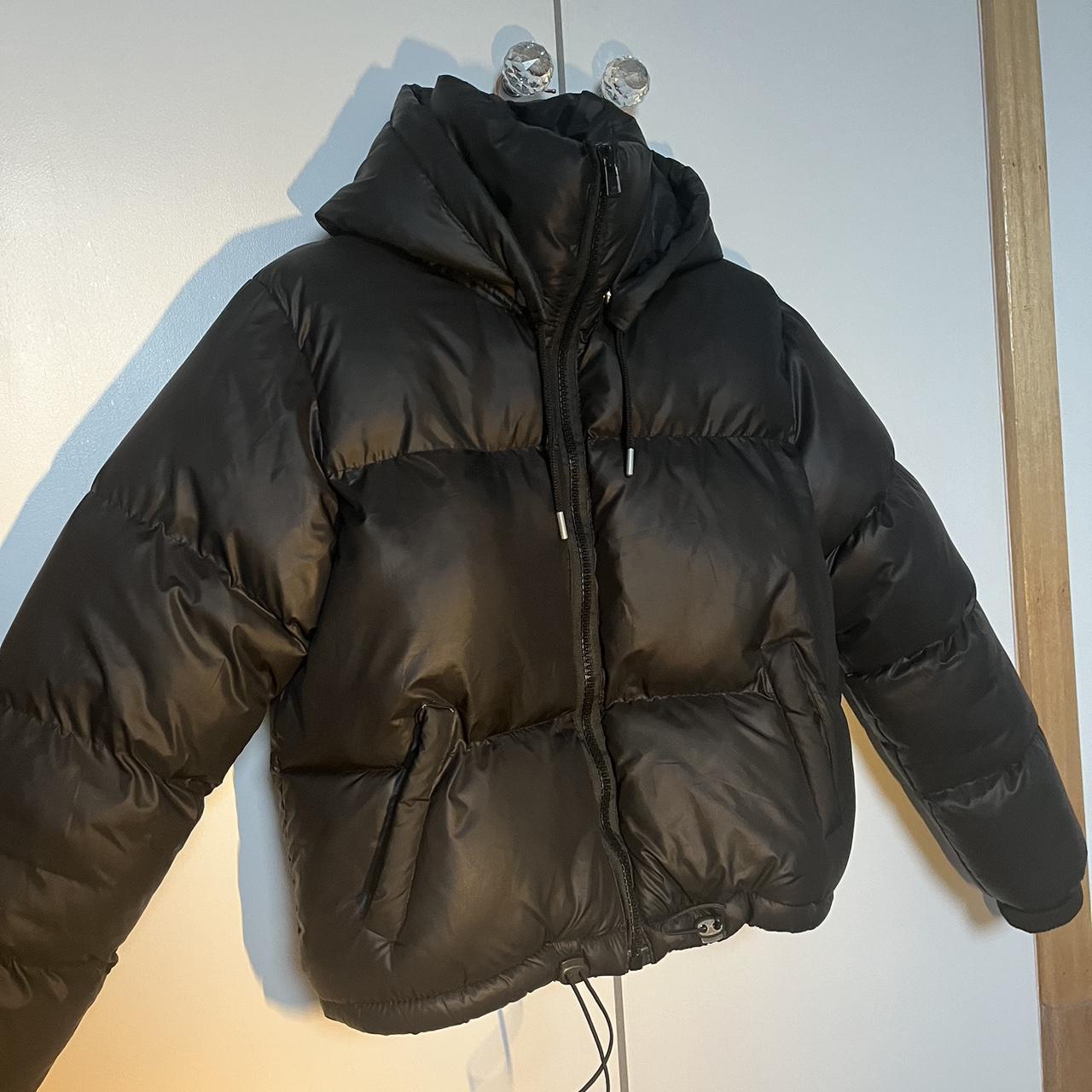 Black puffer jacket Not sure the brand bought from... - Depop