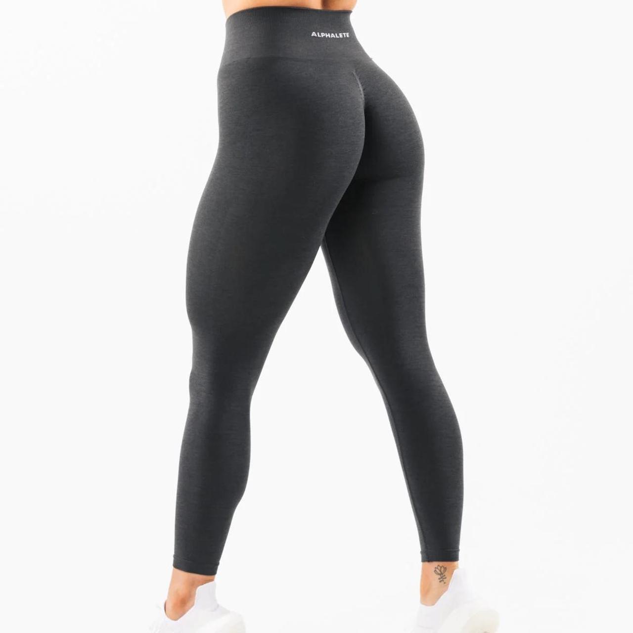 Alphalete Amplify Leggings Shadow black Size S Great... Depop