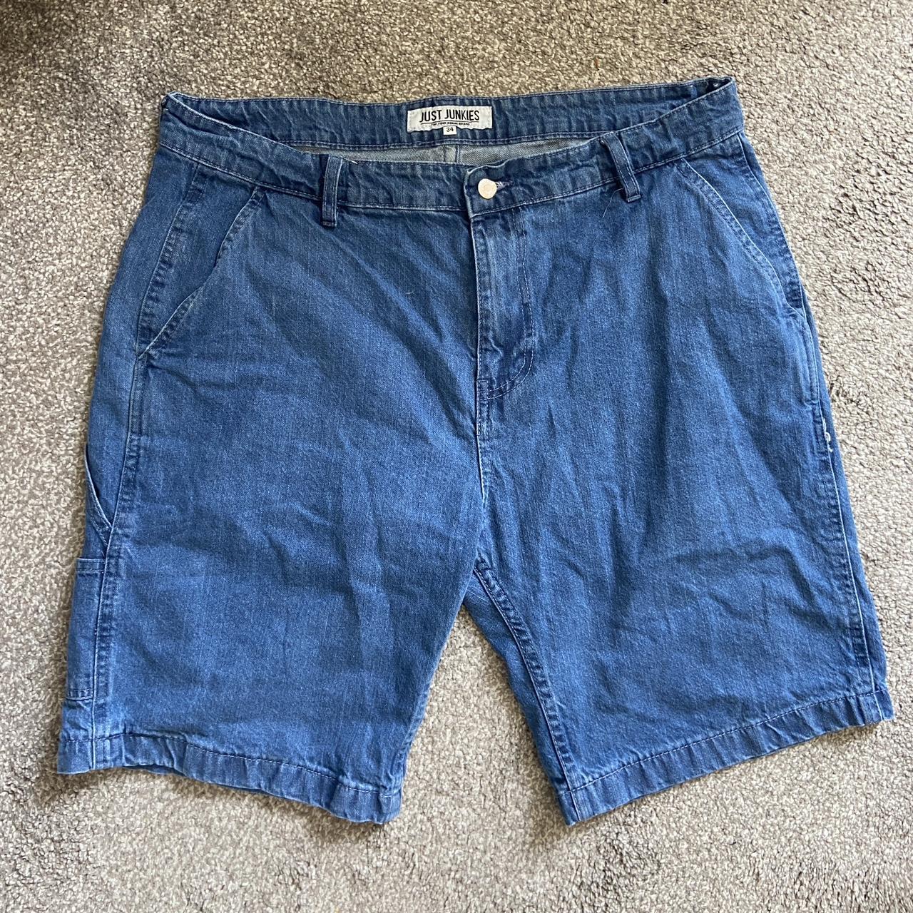 Baggy carpenter jorts tag says 34 but fit like a... - Depop
