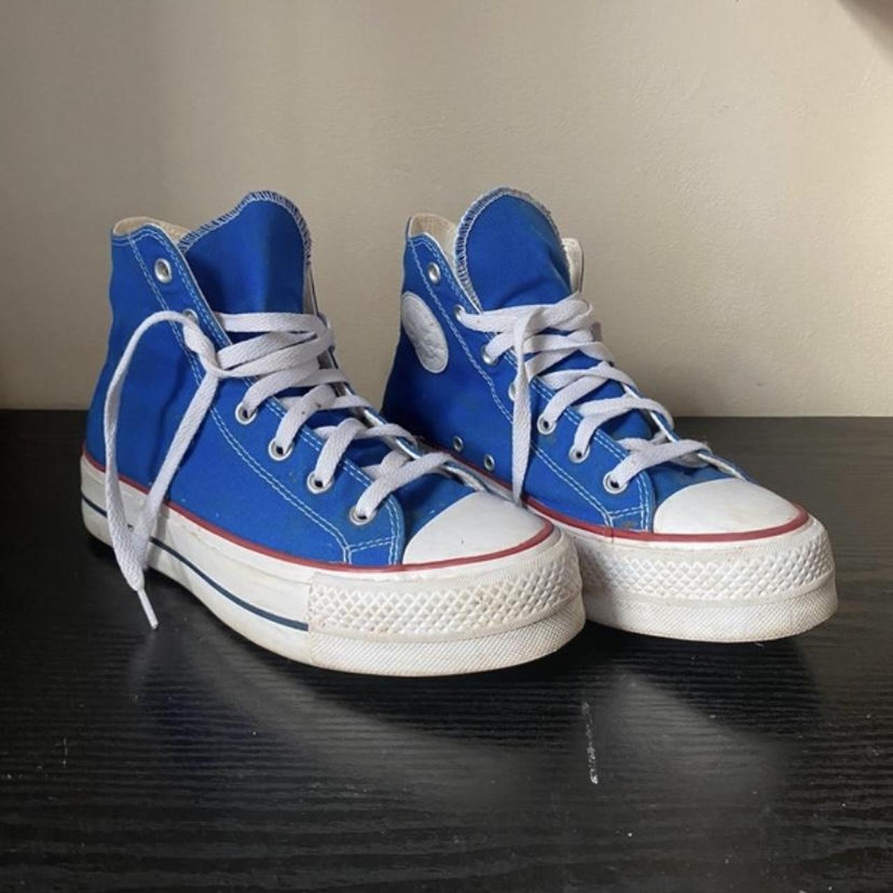 Platform converse blue hotsell