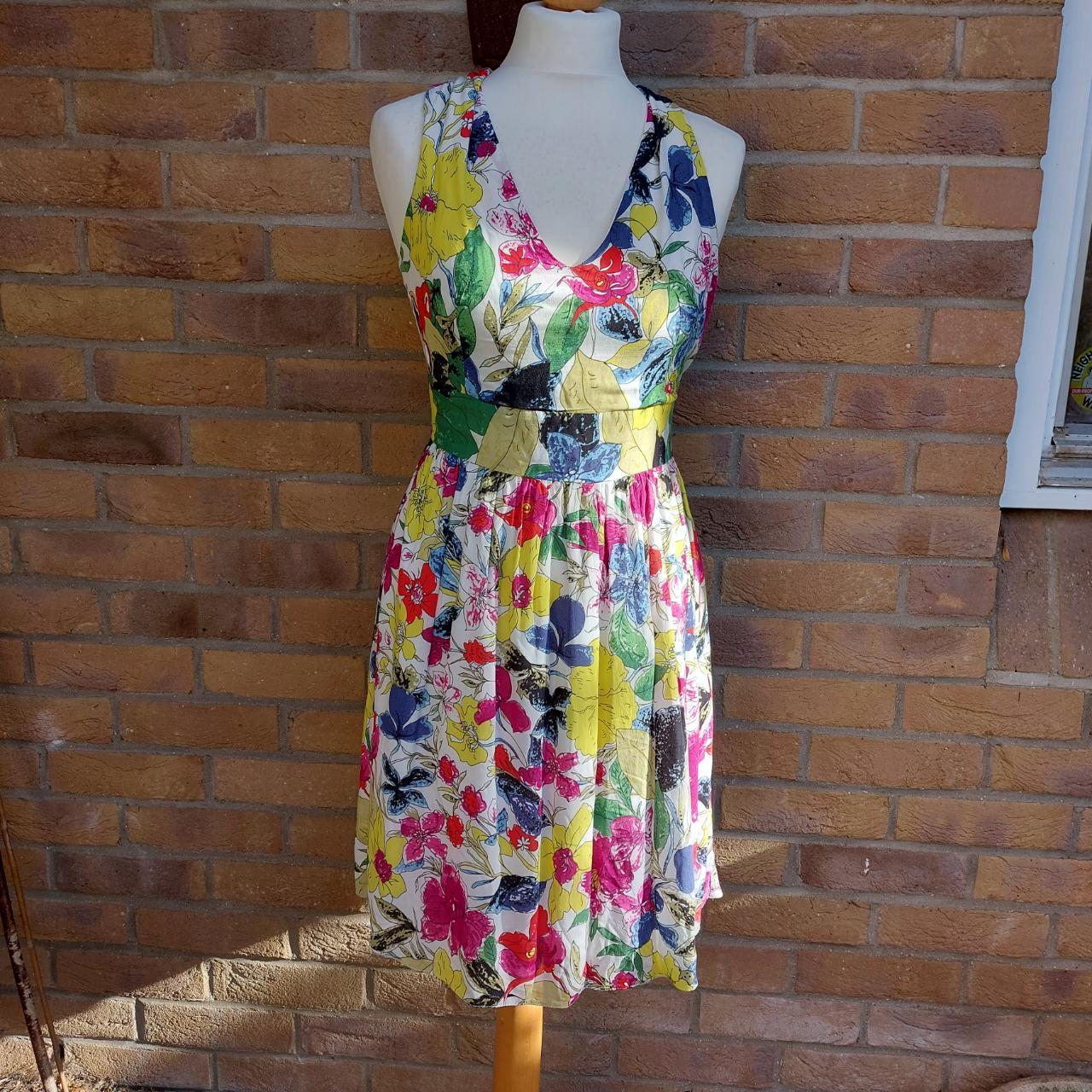 Beautiful 1970s vintage summer dress with... - Depop