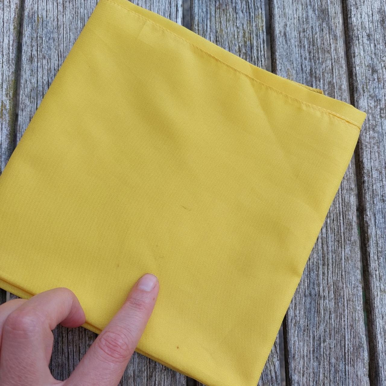 Bright Yellow Vintage Scarf Square scarf. Genuine… - Depop