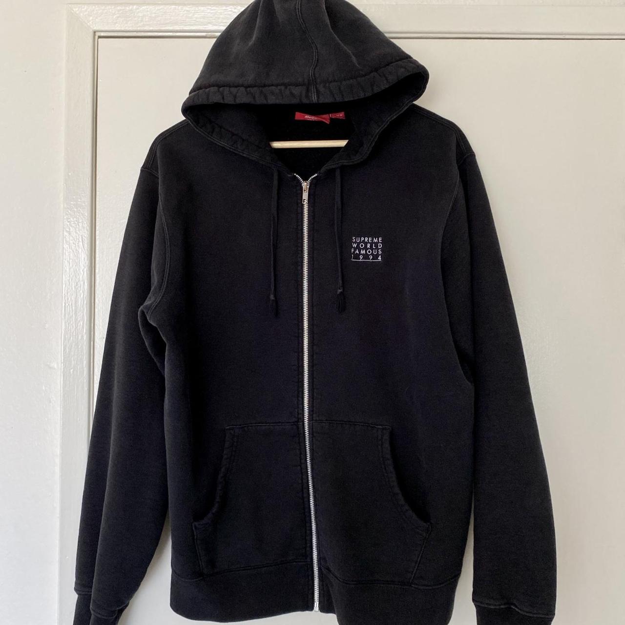 Supreme world famous zip up hoodie Fit is oversized... - Depop