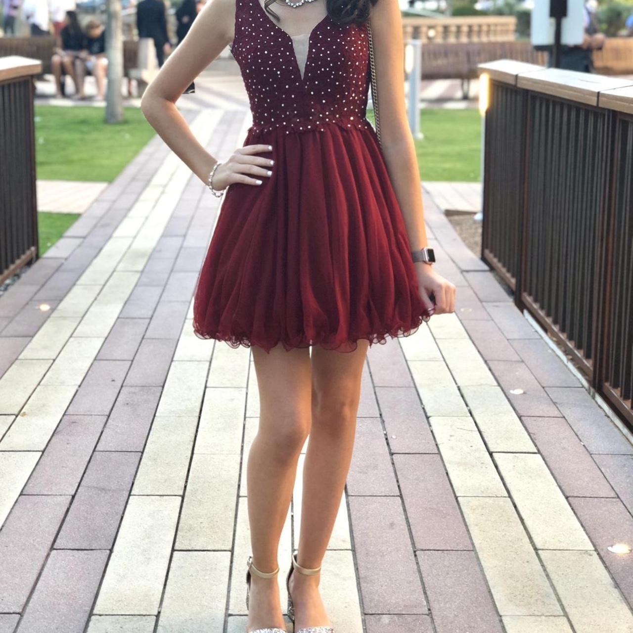 Red dresses at sales dillard's