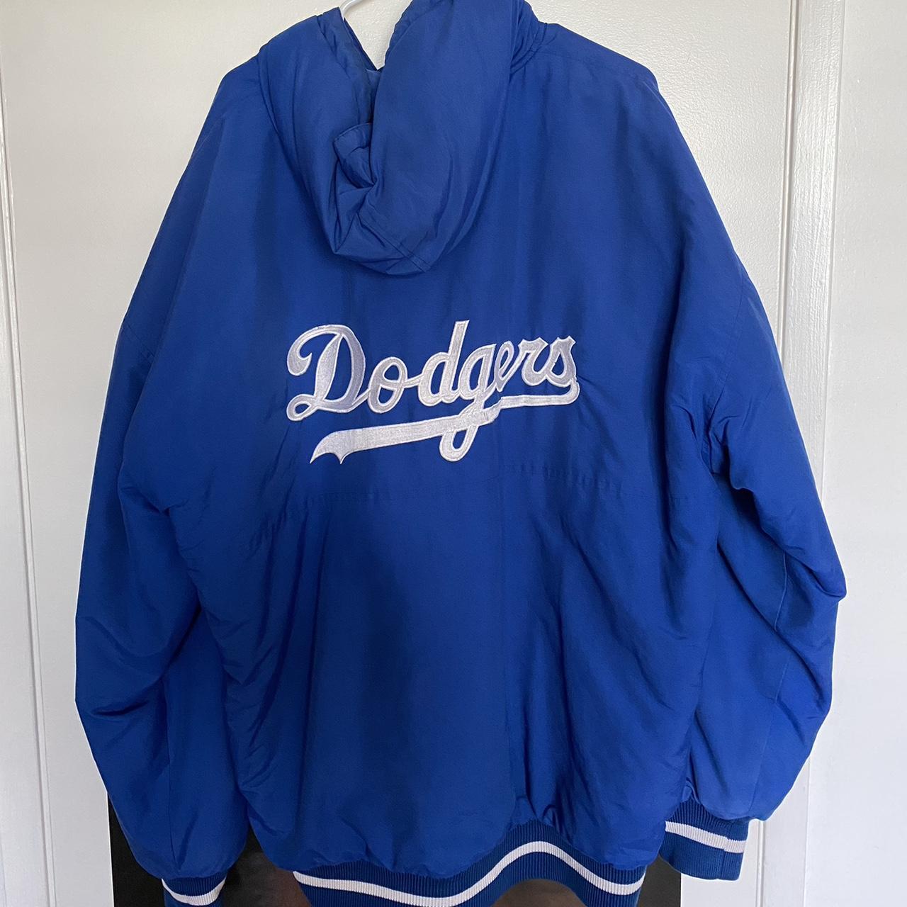 90s Vintage Starter Los Angeles Dodgers Blue - Depop