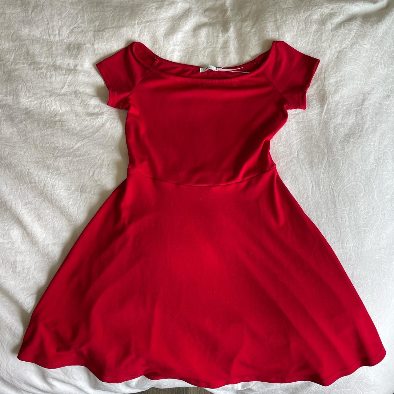kimchi blue cherry red dress 🍒 super cute and... - Depop