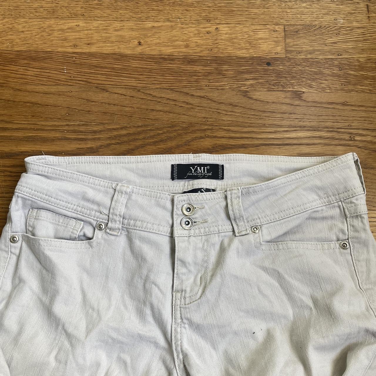 Women's Cream Jeans | Depop