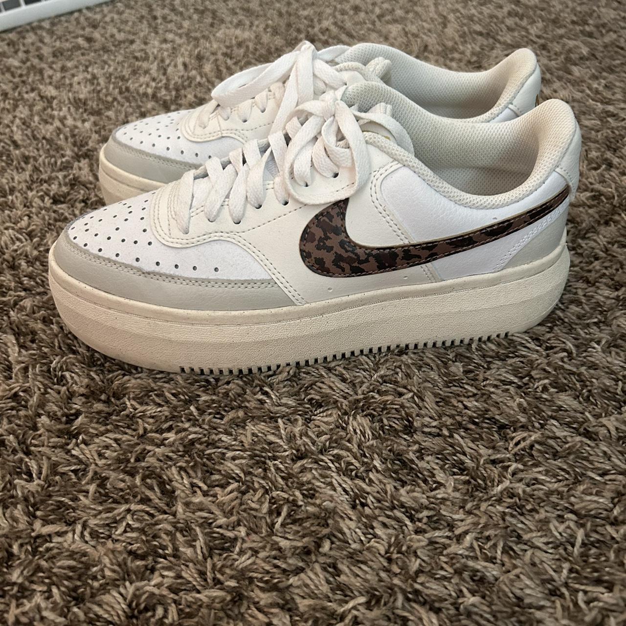 Size 9 Nike Shows with cheetah print. Worn only a Depop