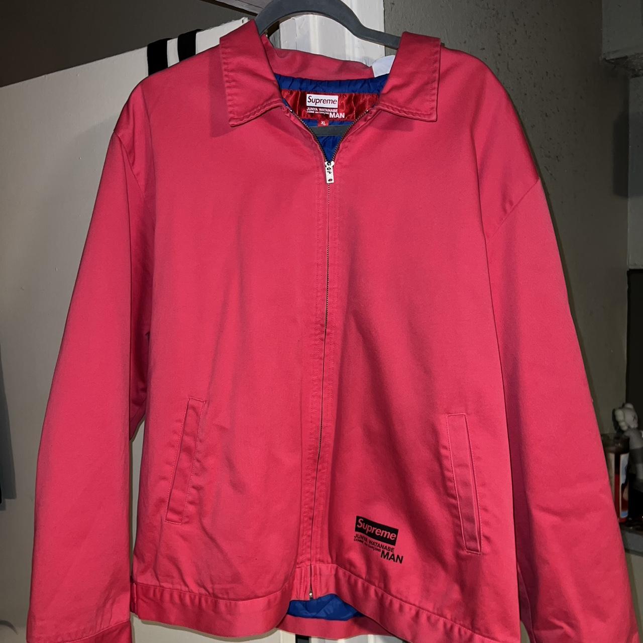 Supreme pink hot sale coat