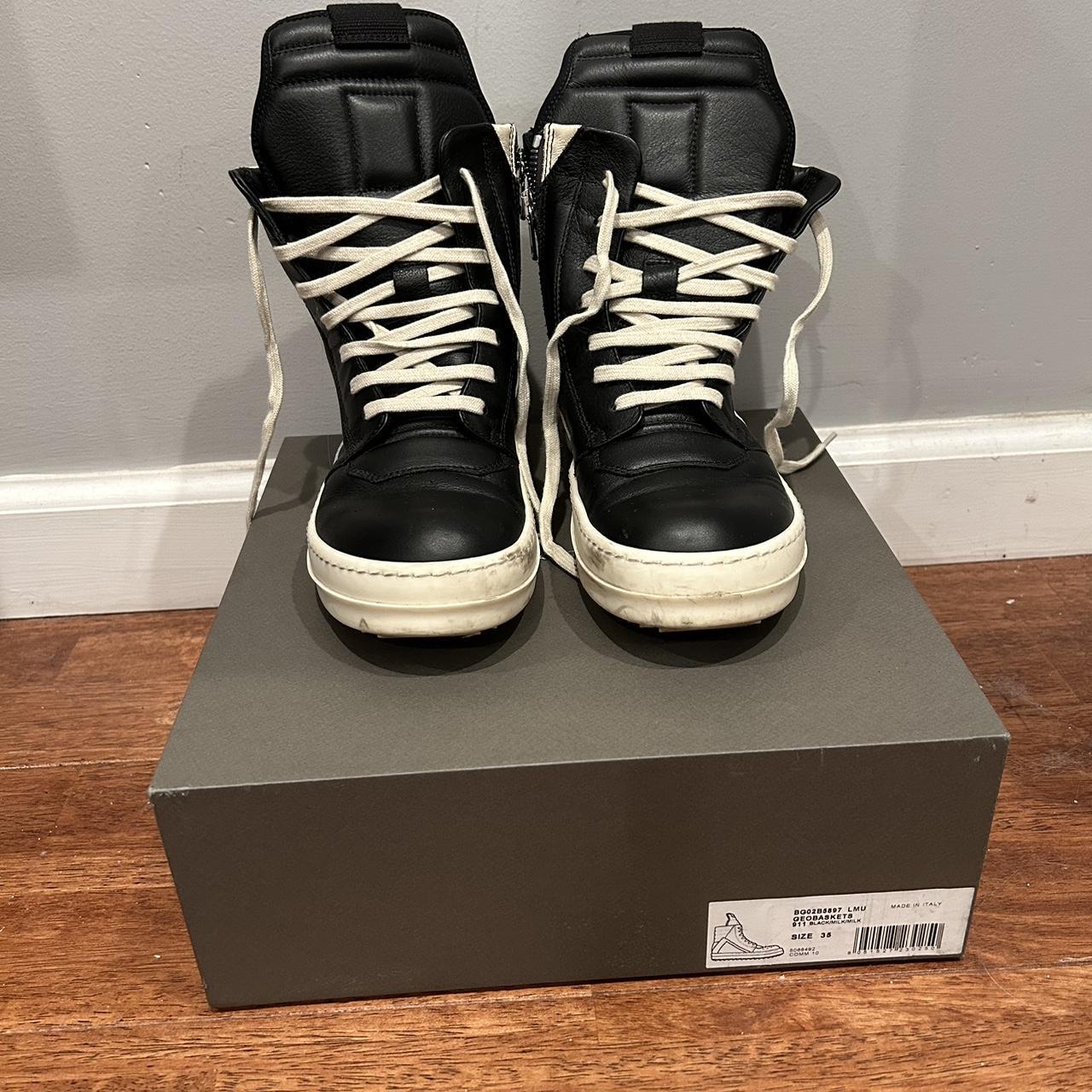 Rick Owens geobaskets size 35 fits women’s 5.5 comes... - Depop