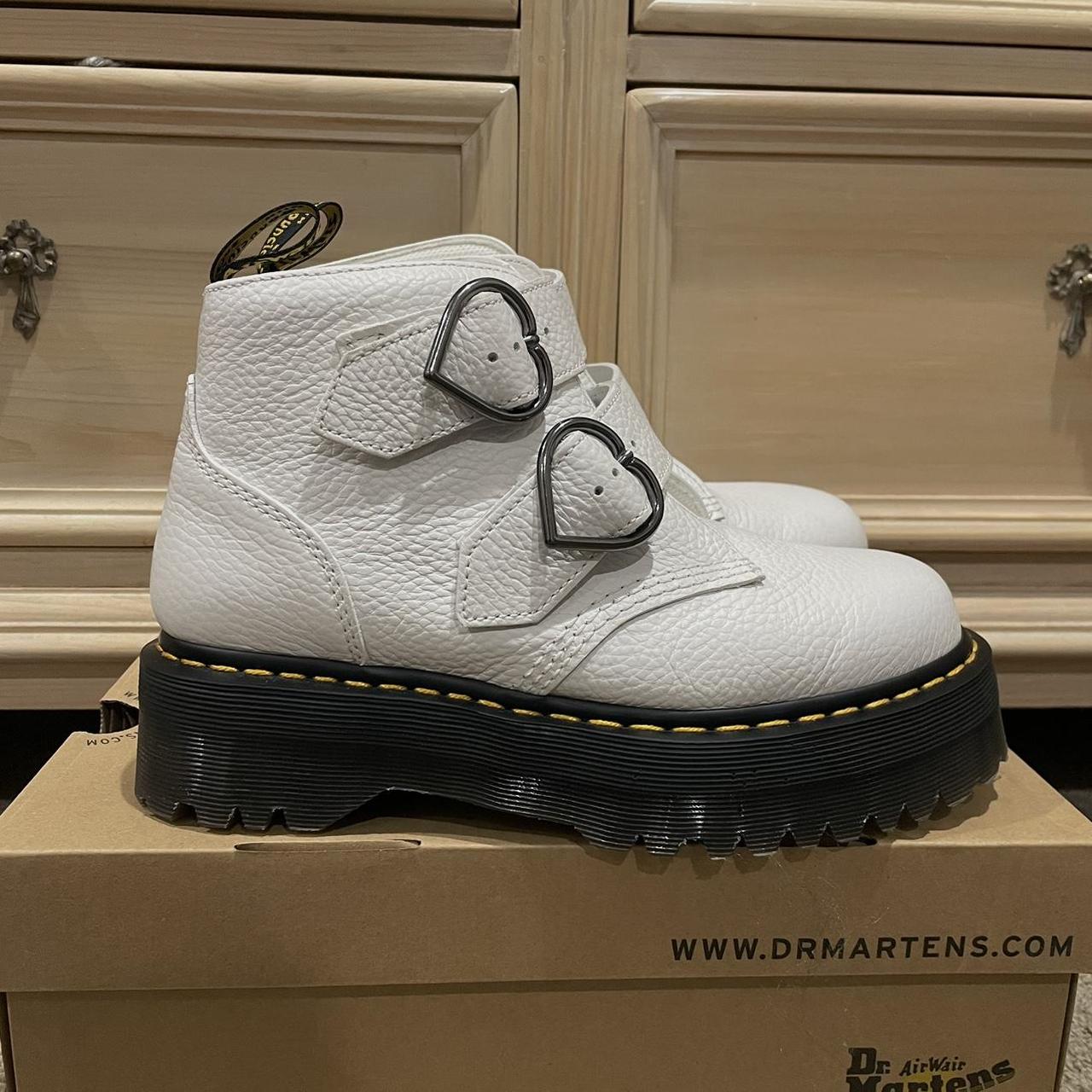 devon heart dr martens white