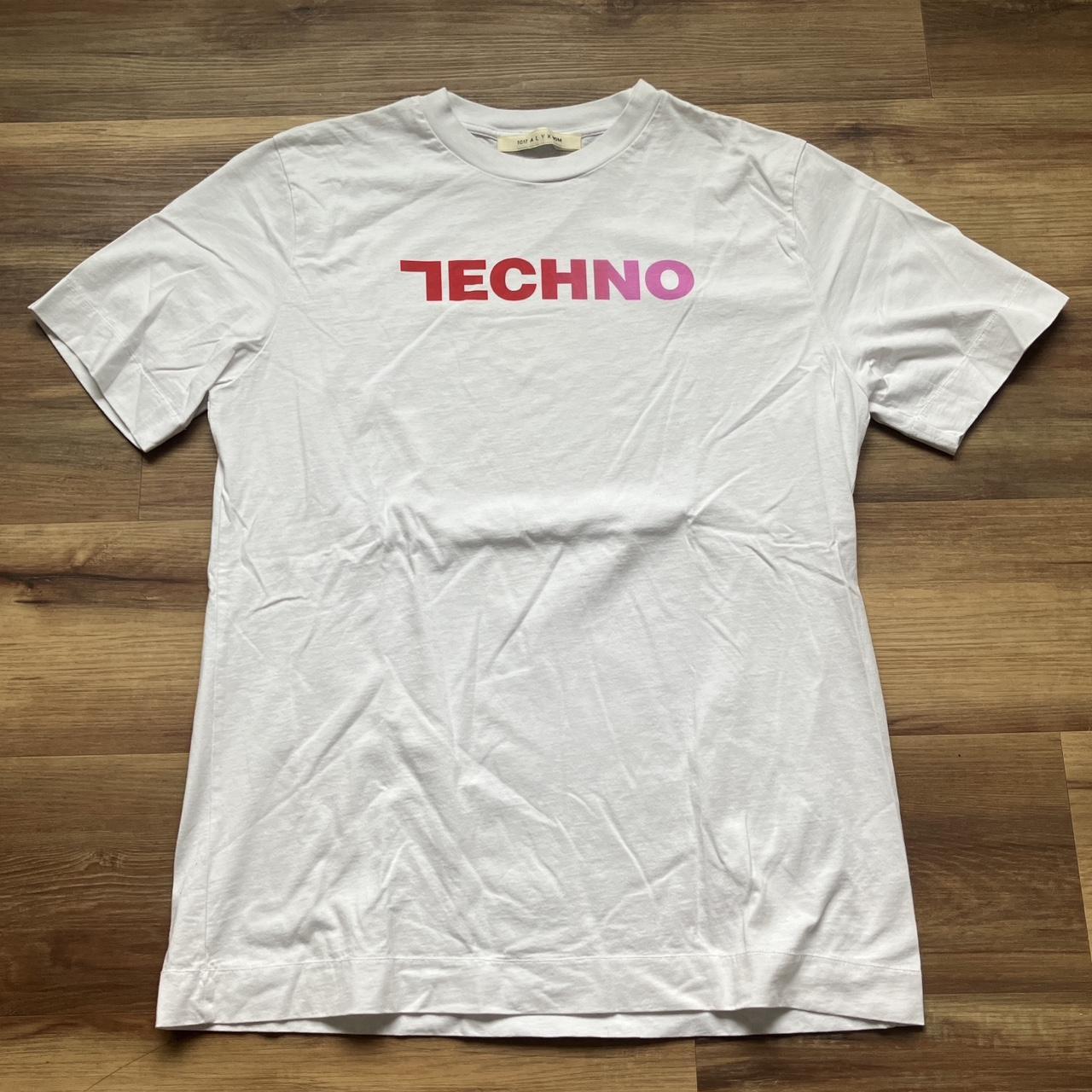 1017 ALYX 9SM - White TECHNO T-shirt. Size L. In...