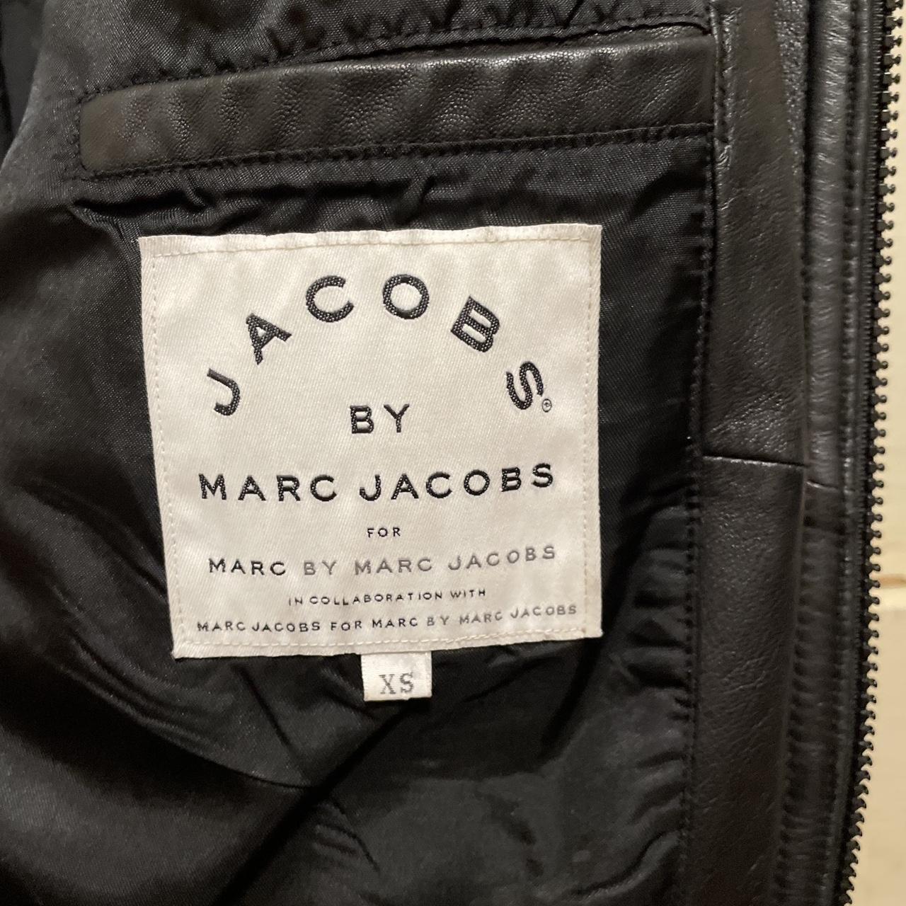 Marc Jacobs JACOBS Leather Hoodie Size xs but fits... - Depop