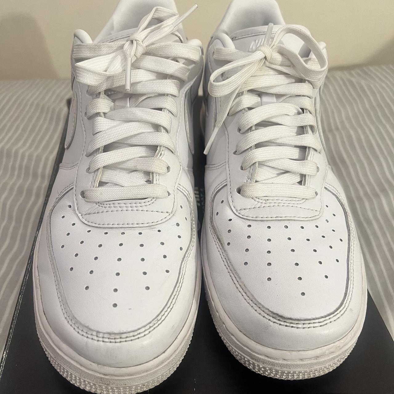 Nike Air Force 1 in White Size - UK 9.5 Worn... - Depop