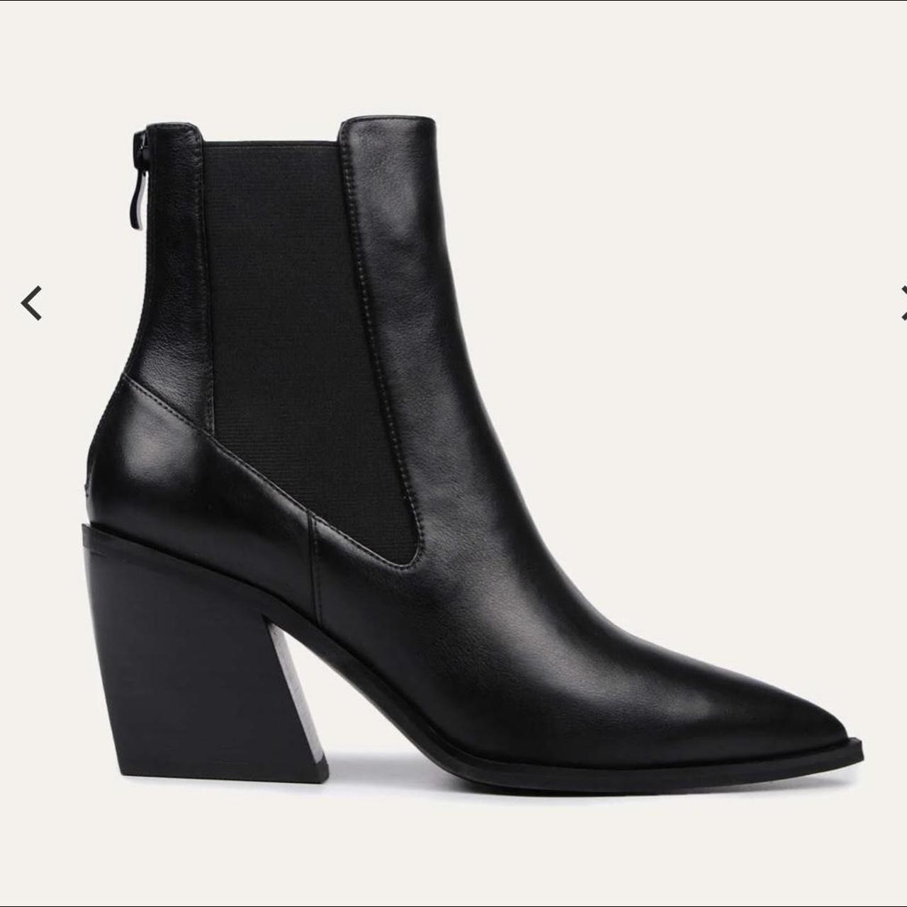 Jo Mercer Feist Mid Ankle Boots Black Leather RP... Depop