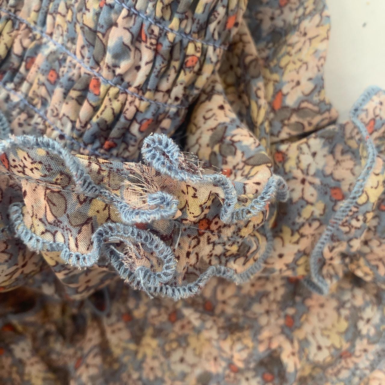 Sienna Sky | Blue Floral Dress Size: S -Super cute... - Depop