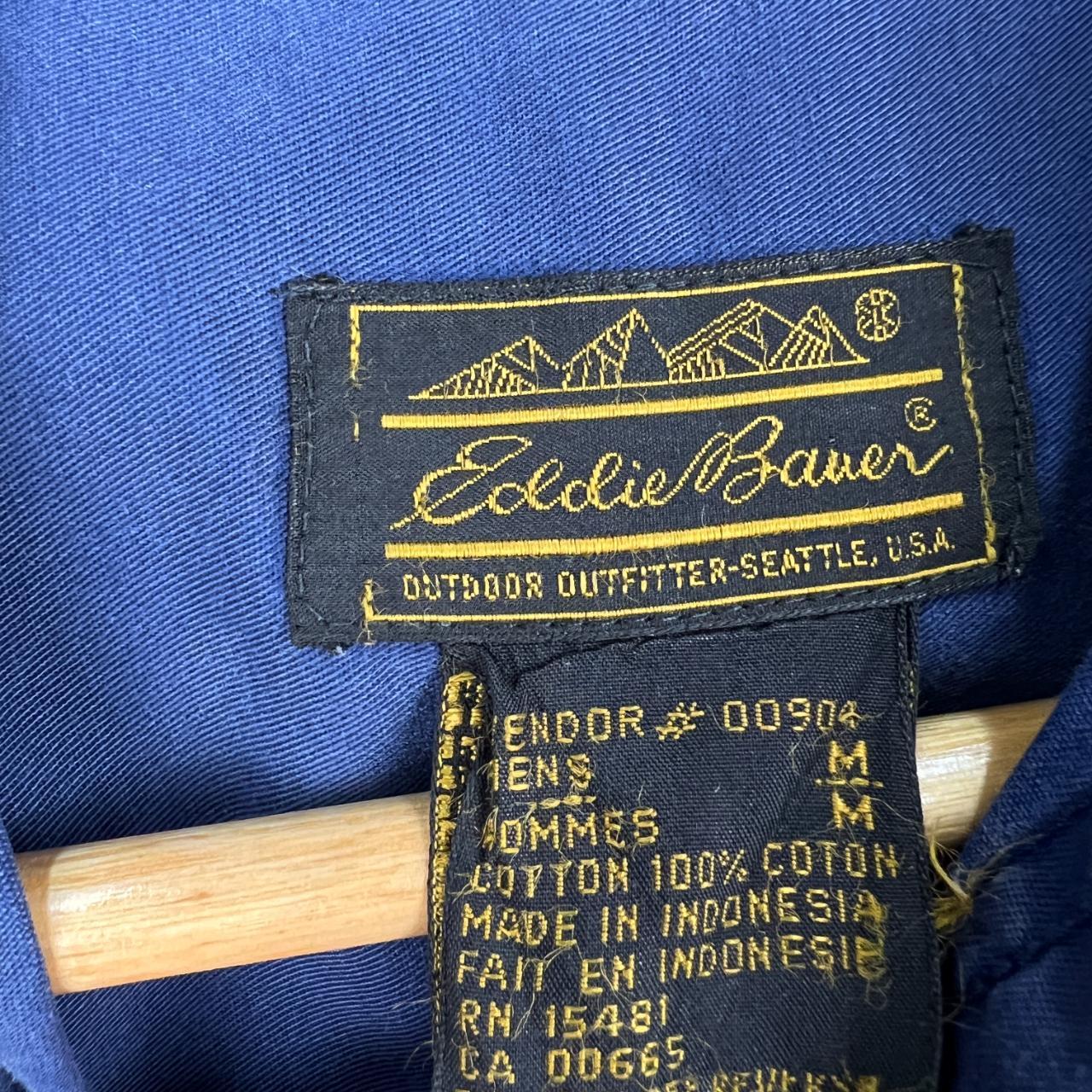 Eddie Bauer Men's Navy Shirt Depop