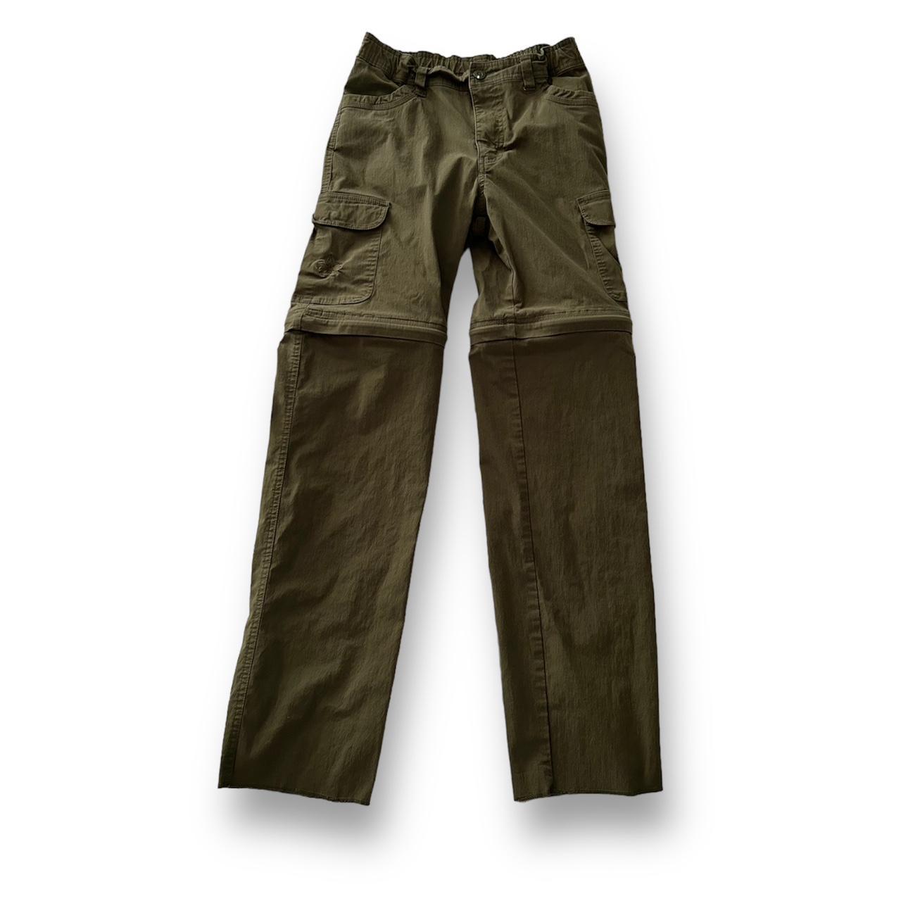 KHAKI GREEN CARGO PANTS size 16 boys but has... Depop