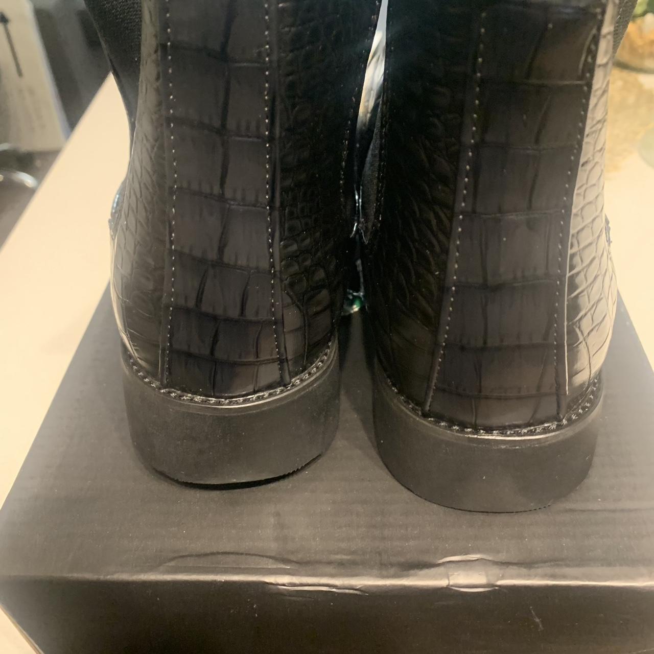 snakeskin chelsea boots mens