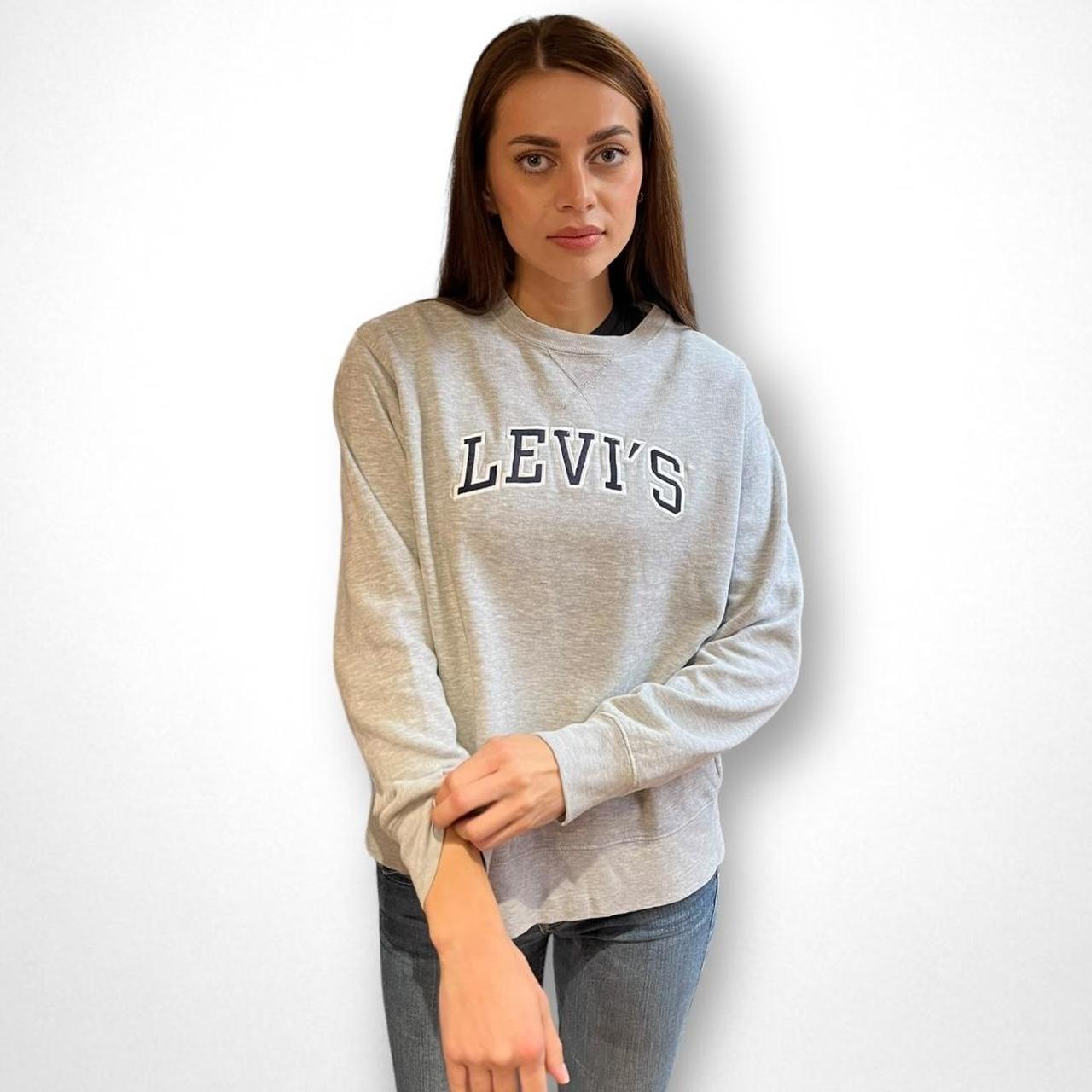 Levi's grey sweatshirt womens best sale