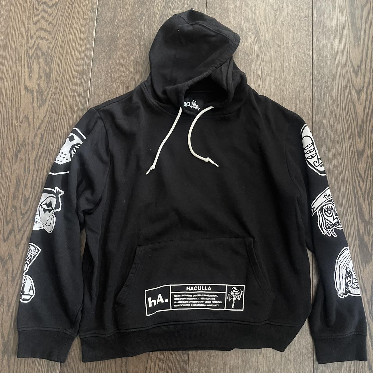 Haculla Black Hoodie XL (Harif Guzman) - Depop