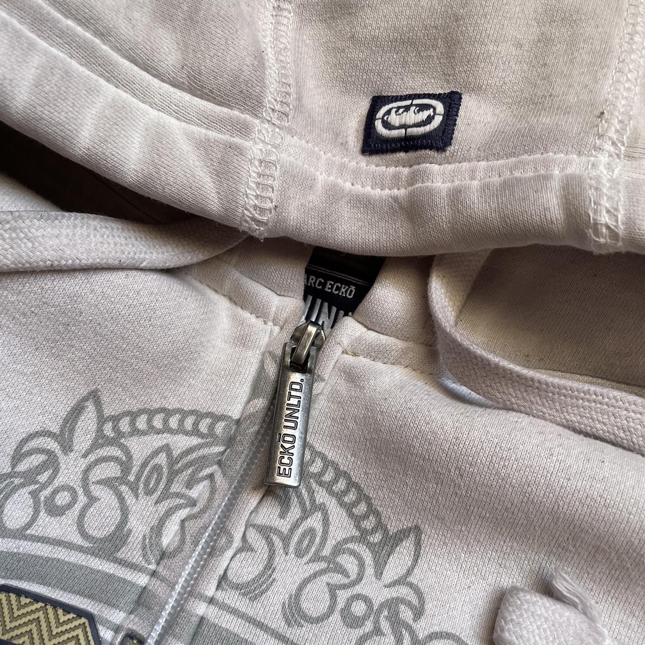 Ecko Unltd. Men's White Hoodie | Depop