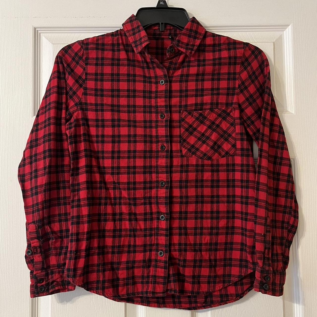 Forever 21 red plaid sweater. In excellent. Depop