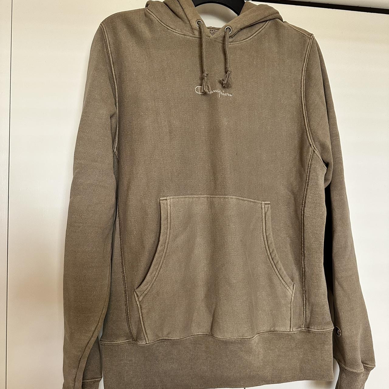 Small tan colored Champion hoodie bought from Urban