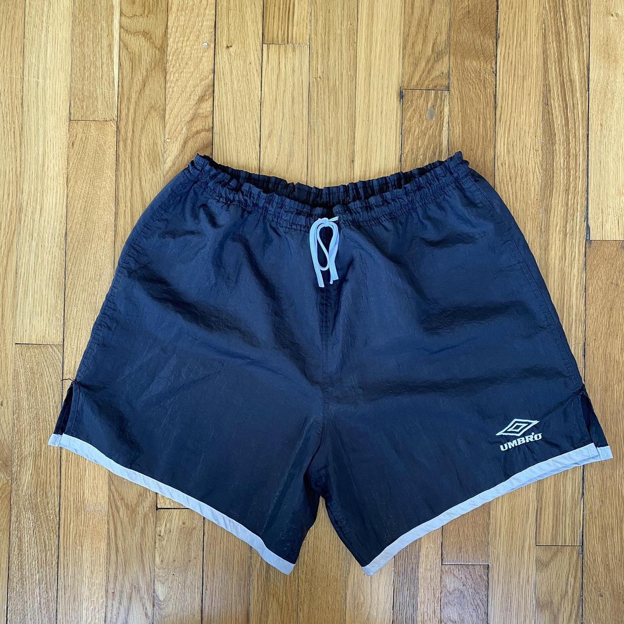 Vintage Umbro Nylon shorts Drawstring waist band, to... - Depop