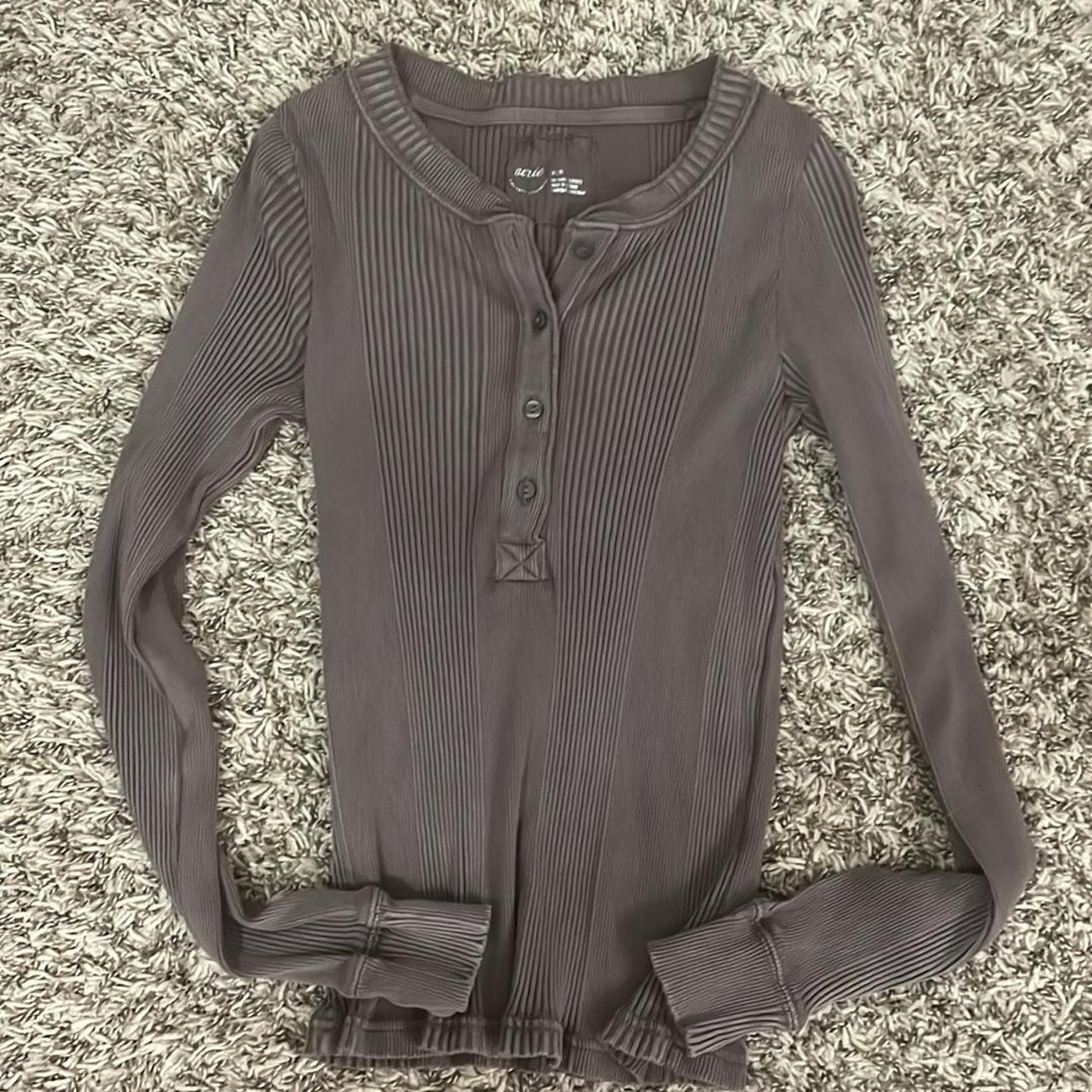 aerie long sleeve henley