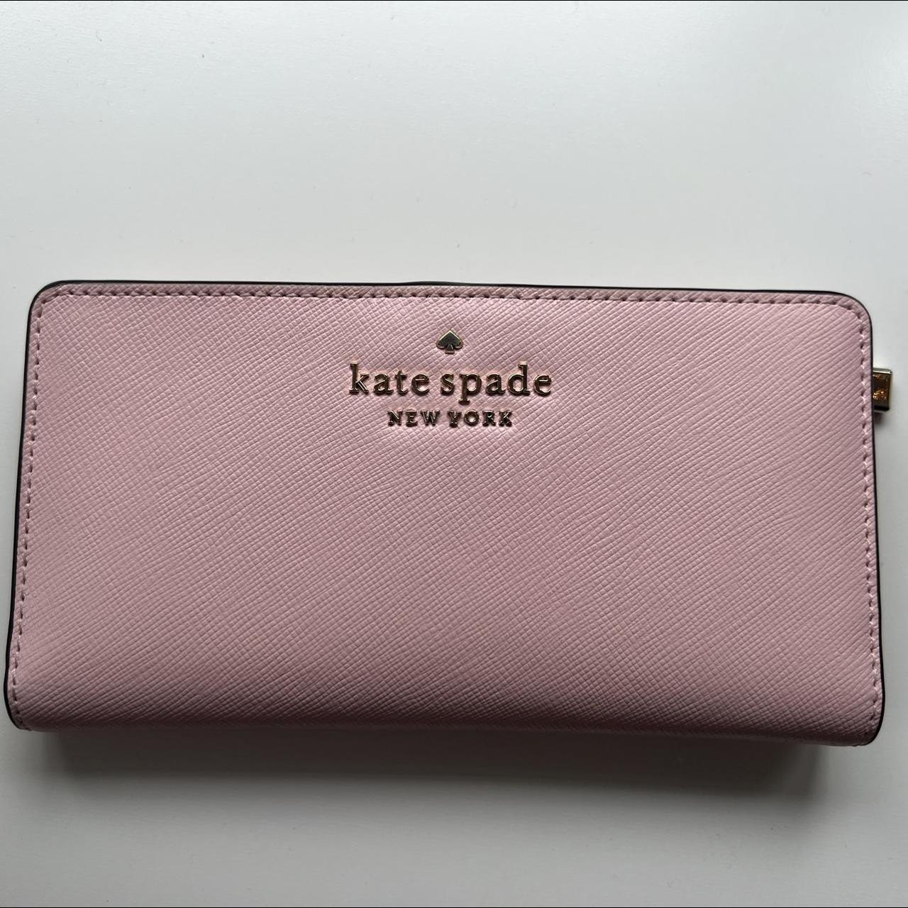 pink kate spade clutch wallet - Depop