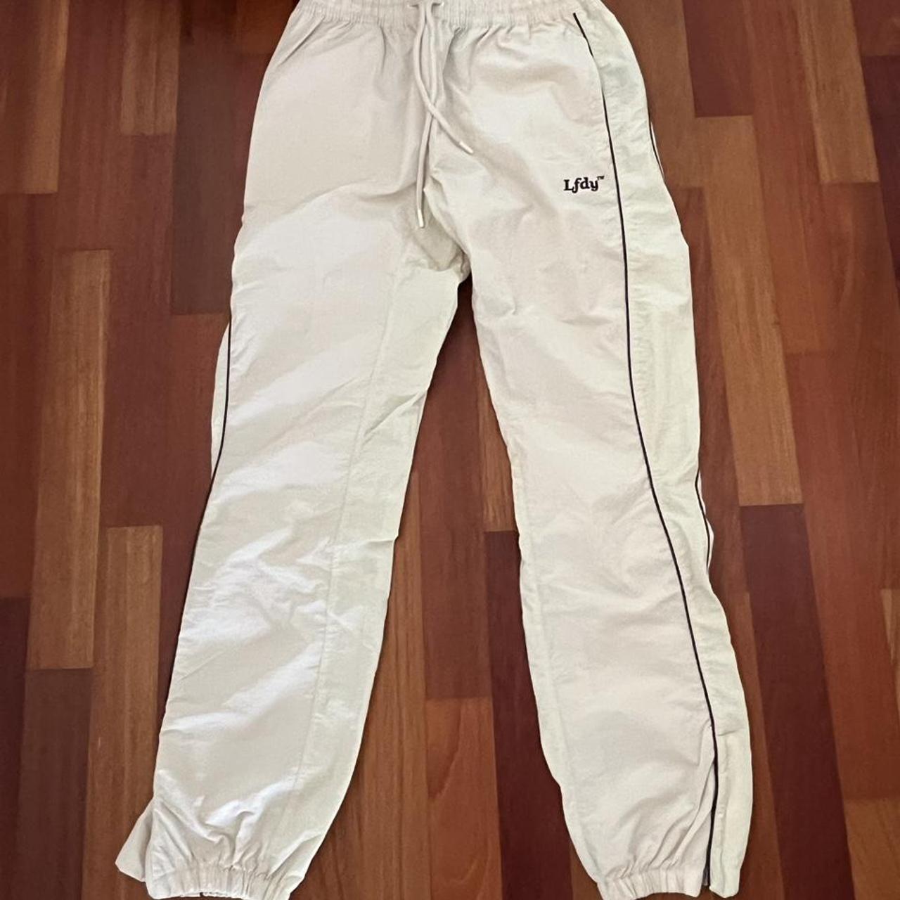 Beige Lfdy Trackpants Cond: Perfect Size:M - Depop