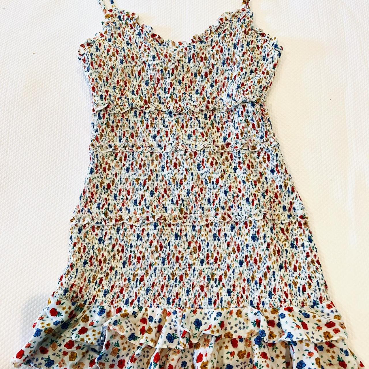 Olivaceous smocked clearance dress