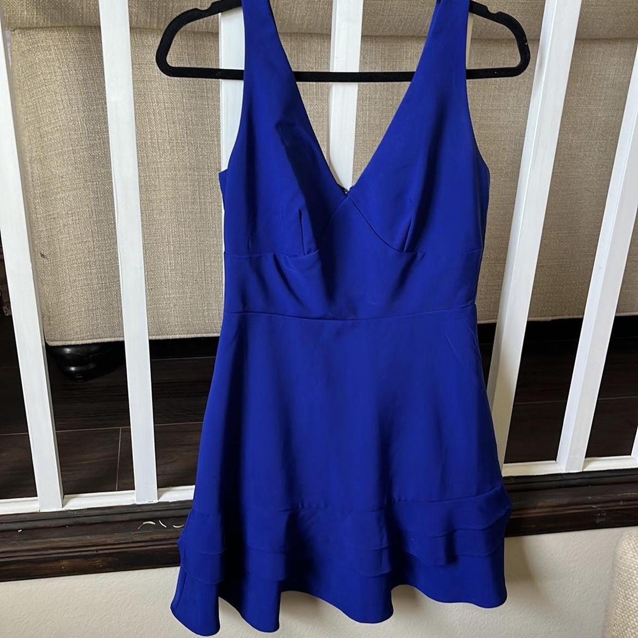 Macy's Women's Blue Dress Depop